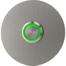 Lockway Z301Y Paslanmaz 304 Yuvarlak Zil Butonu Ø70MM Yeşil LED