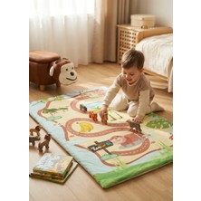 Zooturak Peluş Çocuk Matı Maymun Monki 100cm x 150cm