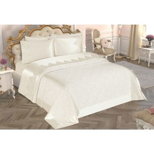 D'niss Home Selin 6 Parça Fransız Dantelli Çift Kişilik Pike Takımı