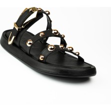 Miss Park Moda 831 Siyah Taşlı Kadın Terlik