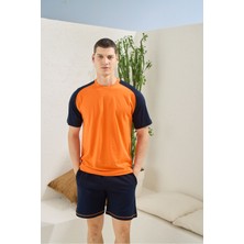 Kly %100 Pamuk Erkek O.yaka Şortlu Takım Şık Tasarım 2022