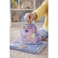 Nasyonel Toys Unicorn Figürlü Kumbara – Çocuklar Için Sevimli Kanatlı Para Biriktirme Kumbarası