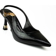 Miss Park Moda 2032 Siyah Topuklu Abiye Kadın Ayakkabı