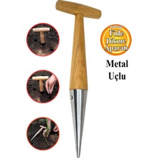 Normadia Paslanmaz Çelik Fide Dikme Aparatı 30 Cm, Tohum ve Çiçek Ekimi Aracı