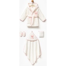Glam Baby Wear Premium Kız Bebek Bornoz Seti