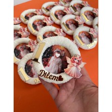 Bir Yaş Fotoğraflı Doğum Günü Magneti