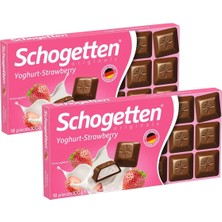 Schogetten Yoğurt ve Çilek Aromalı 100 gr Çikolata x 2 Adet