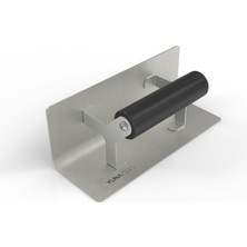 Normadia Paslanmaz Çelik Iç Köşe Malası 200X75X75 mm R12, Standart Sap