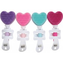 Kalp Tasarımlı Ergonomik Saç Fırçası ve Tarak Seti (4 Farklı Renk)