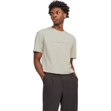 Jack & Jones Jack&jones 12234746 0 Yaka Erkek Tshirt - Bej