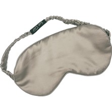 ICON SILK 'Sleep & Glow' %100 Saf Ipek Uyku Maskesi Göz Bandı (Gümüş Grisi)