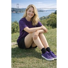 Umel Tekstil Bambu Kadın Soket Çorap Blr Burun Dikişsiz Rahat ve Esnek 3 Çift