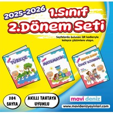Mavi Deniz Yayınları Mavi Deniz 2026 1. Sınıf 2. Dönem Türkçe + Matematik + Hafta Sonu 3 Kitap Seti Güncel Müfredat