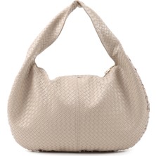 SHAKA Vizon SHK311 Örgü Desenli Suni Deri,fermuarlı,tek Bölmeli ,astarlı,el,kol ve Omuz Çantası