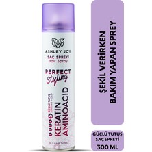Ashley Joy Şekillendirici Saç Spreyi Güçlü Tutuş No 5 300 ml Keratin İçerikli Parlaklık Verici