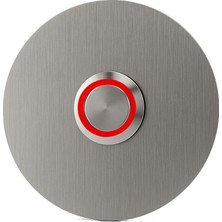 Lockway Z301K Lockway Paslanmaz 304 Yuvarlak Zil Butonu Ø70MM Kırmızı LED