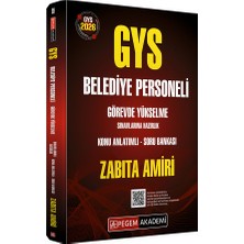 Pegem Akademi Yayıncılık 2026 GYS Belediye Personeli Görevde Yükselme Sınavlarına Hazırlık
