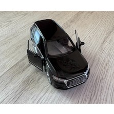Nostalji Kutusu Siyah Audi Q7 Jeep Suv 1:32 Diecast Metal Model Araba – Çek Bırak Nostaljik Koleksiyonluk Oyuncak