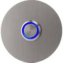 Lockway Z301M Paslanmaz 304 Yuvarlak Zil Butonu Ø70MM Mavi LED