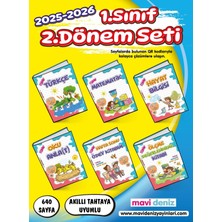 Mavi Deniz Yayınları Mavi Deniz 2026 1. Sınıf 2. Dönem Seti Tüm Dersler 6 Kitap Tam Set Güncel Müfredat