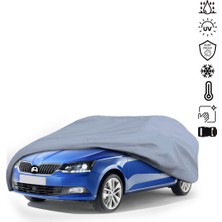 ULTRASHOP Skoda Fabia Hatchback (2014–2021) Su Geçirmez Araba Brandası Dış Mekan Oto Brandası