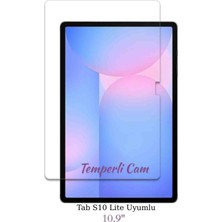 Fuchsia Galaxy Tab S10 Lite 10.9" ile Uyumlu Dayanıklı Temperli Cam Tablet Ekran Koruyucu