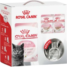 Ryl Cnn Kitten Yavru Kedi Maması 2 kg + 6 Adet Kitten 85 gr Yaş Mama + Mama Kabı