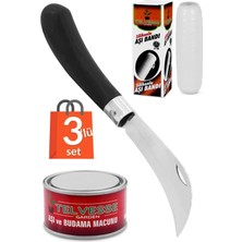 Normadia Eğri Aşı Bıçağı ve Aşı Macunu 3'lü Ağaç Aşılama Seti