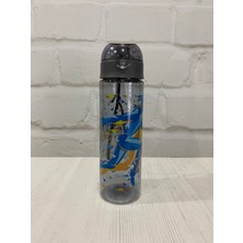 Güzelyüz Avm Tritan Su Matarası 500 ml Run To Healt Desenli Suluk Kapaklı Su Şişesi Öğrenci Okul Matarası