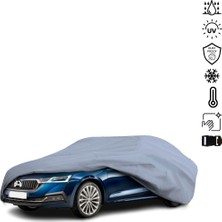 ULTRASHOP Skoda Octavia Sedan (2020 - ) Su Geçirmez Araba Brandası Dış Mekan Oto Brandası