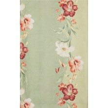 Cabana Ibiscus Çiçek Desenli %100 Keten Masa Örtüsü