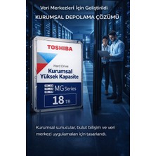 Toshiba Toshıba MG09 18TB 7200RPM 512MB Sata3 MG09ACA18TE Enterprıse HDD