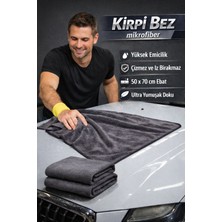 Manosta 50 X70  Mikrofiber Kirpi Oto Kurulama Temizlik Bezi. Ultra Emici, Iz Bırakmaz Profesyonel Performans