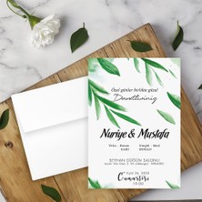 Seyhan Davetiye Beyaz Zarflı Davetiye Düğün - Nişan - Kına - Nikah (250ADET)