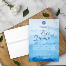 Seyhan Davetiye Beyaz Zarflı Davetiye Düğün - Nişan - Kına - Nikah (250ADET)