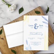Seyhan Davetiye Beyaz Zarflı Davetiye Düğün - Nişan - Kına - Nikah (250ADET)