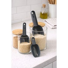 3 Boy Erzak Küreği/kaşığı- Gri