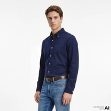 Tommy Hilfiger MW0MW41690 Knit Pique Featherweight Erkek Gömlek