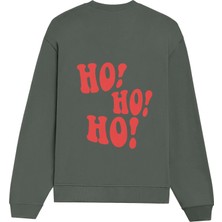The Lucid Lab Ho Ho Ho Oversize Sweatshirt - Antrasit