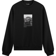 The Lucid Lab John Lennon Hamburg 1985 Oversize Sweatshirt - Siyah