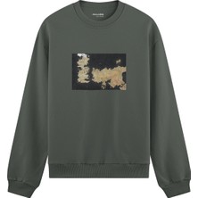 The Lucid Lab Game Of Thrones Map Oversize Sweatshirt - Antrasit