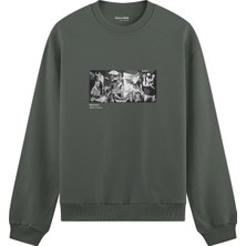The Lucid Lab Guernica Oversize Sweatshirt - Antrasit