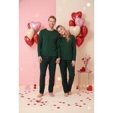 Kly Sevgililer Günü Valentine's Day Yeni Sezon Konsept Kadın Erkek 2 Li Pijama Takımı Çiftlere Özel