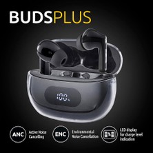 Intenso Budsplus Gerçek Kablosuz Kulaklık Siyah T310AE Anc Bluetooth 5.4