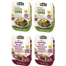 Burcu Yaprak Sarma ve Kuru Patlıcan Dolma 200 gr 4 Lü Paket