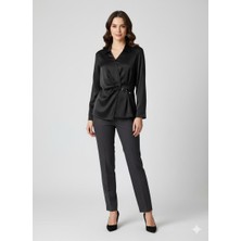 Ekol Beli Kemer Detaylı Bluz 2868