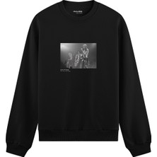 The Lucid Lab Guns N’ Roses Ritz New York 1988 Oversize Sweatshirt - Siyah