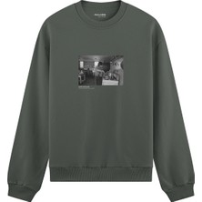 The Lucid Lab Keith Richards Montauk New York 1975 Oversize Sweatshirt - Antrasit