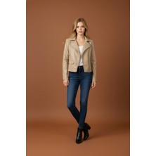 Paolo Framinco PF-083 Kuzu Derisi Bej Deri Ceket