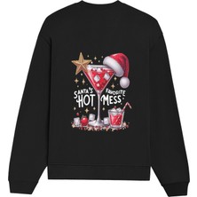 The Lucid Lab Hot Mess Oversize Sweatshirt - Siyah